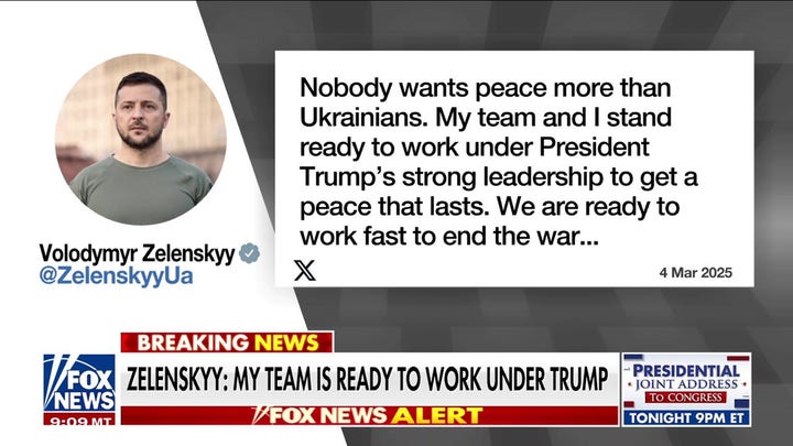 Zelenskyy vows to work with Trump for peace in Ukraine after Oval Office blow-up